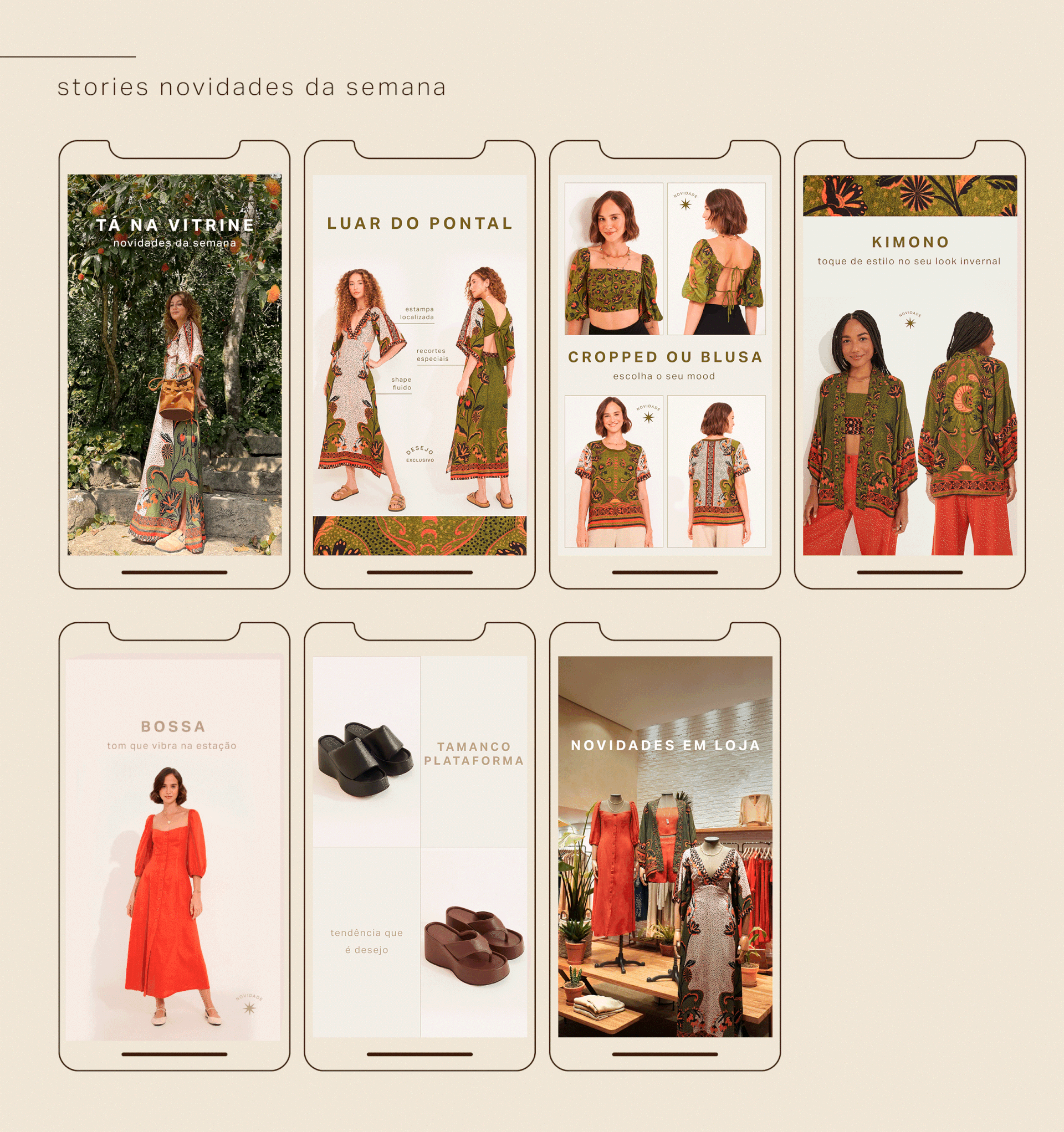 Stories Novidades da Semana